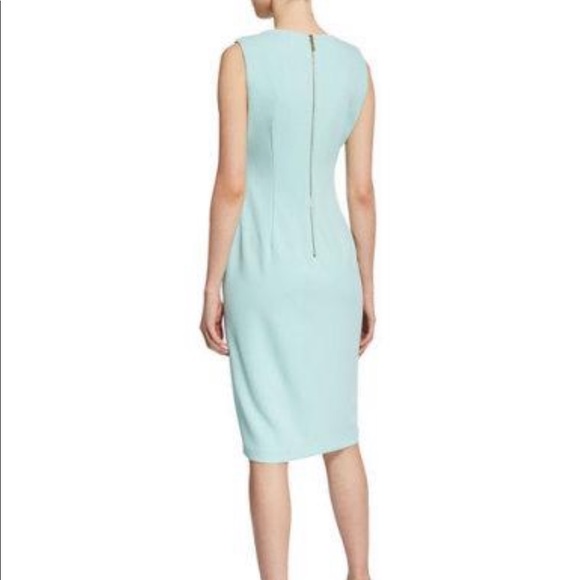 SOLD on merc! Mint Green Calvin Klein Dress Sz 4 - Picture 3 of 8